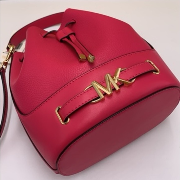 MICHAEL KORS REED MEDIUM BELTED BACKED CROSSBODY & MEDIUM BIFOLD WALLET PINK - Picture 5 of 16